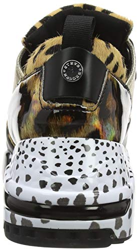 Steve Madden Cliff Sneaker, Zapatillas Altas, Multicolor Animal 911, 35 EU
