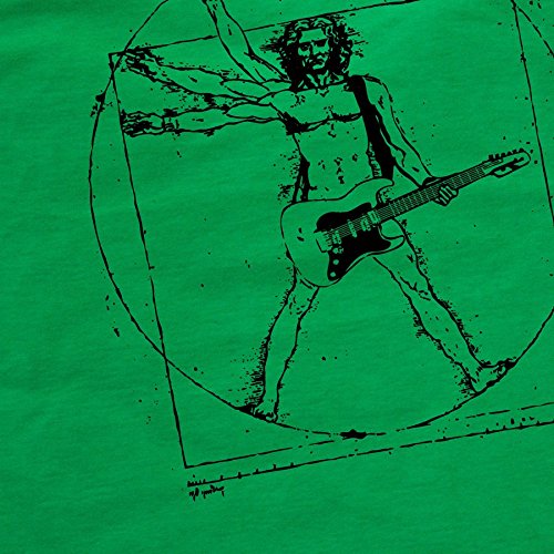 style3 Da Vinci Rock Camiseta para Hombre T-Shirt música Festival, Talla:3XL, Color:Amarillo