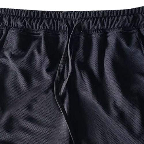 Subfamily Pantalon Corto - Deportes Fitness Baloncesto Entrenamiento Transpirable Cinco Puntos Pantalones Cortos para Hombres Entrenamiento Deportivo de Verano Entrenamiento Físico Blanco L