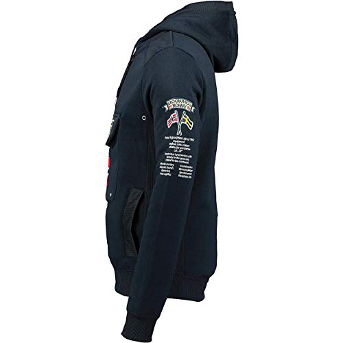 Sudadera GYMCLASS de Hombre CSS Azul Marino L Geographical Norway