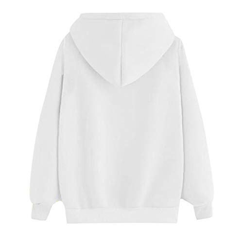 Sudaderas con Capucha Mujer,Otoño Invierno Sudaderas Estampada para Mujer Casual Mujer Chandal con Capucha de Manga Larga Moda Sudadera Chaquetas Abrigos Pullover Camisetas Tops Calle Jersey Deporte