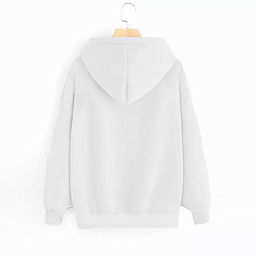 Sudaderas con Capucha Mujer,Otoño Invierno Sudaderas Estampada para Mujer Casual Mujer Chandal con Capucha de Manga Larga Moda Sudadera Chaquetas Abrigos Pullover Camisetas Tops Calle Jersey Deporte