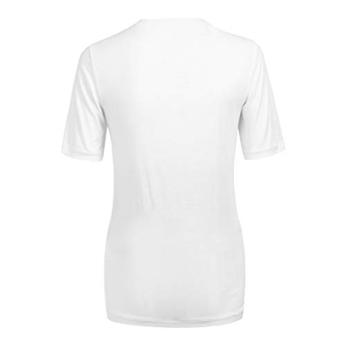 Sulifor Mujeres de Maternidad de Manga Corta de Simple impresión de Dibujos Animados Tops,Camiseta Casual de Verano,Ropa de Embarazo Suelta