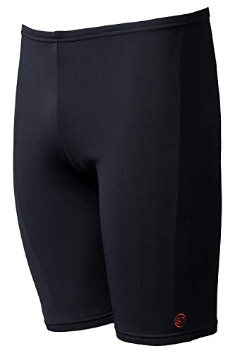 Sundried Negro Swim Jammers Traje de baño Bañador de natación Hombres (Negro, M)