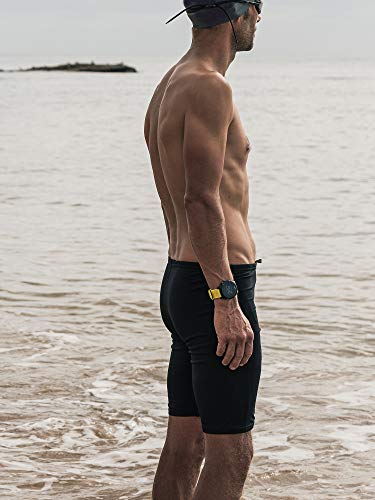 Sundried Negro Swim Jammers Traje de baño Bañador de natación Hombres (Negro, M)