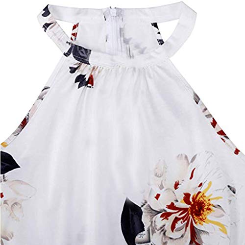 SUNNSEAN Monos Monos de Vestir Mujer Verano Fiesta Elegante Tirantes Mono Largo Impresión Floral Mameluco de Playa Jumpsuit Pantalones Anchos Coctel Playa Boho Monos de Petos