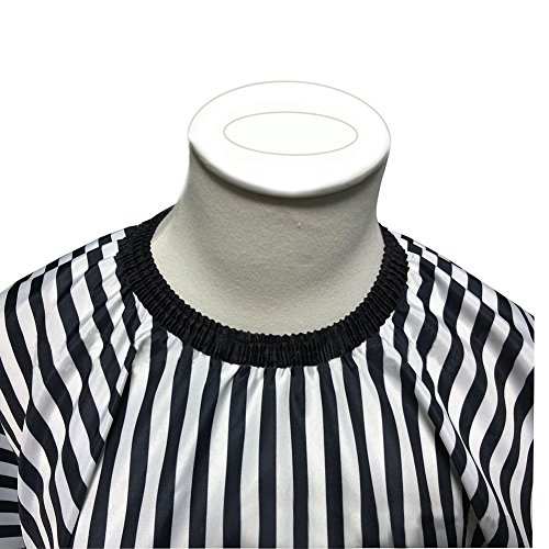 SUNTATOP Capa del Pelo, Pelo del Salón que Corta el Peluquero CAPES del Vestido de la Tela (Lineas blancas y negras)