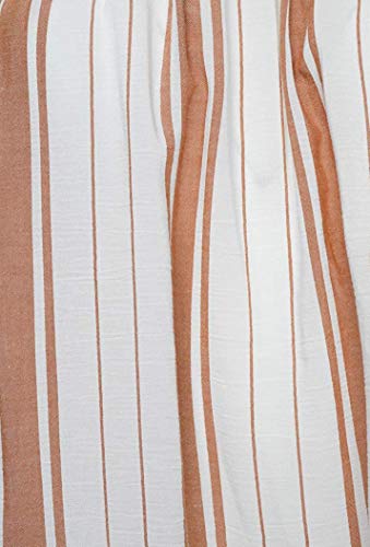 Superdry Mujer Desert Top con Hombros Descubiertos - Rayas Naranja