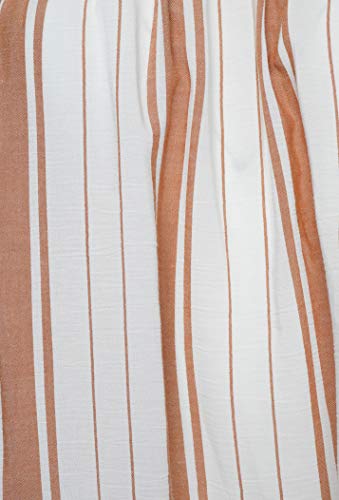 Superdry Mujer Desert Top con Hombros Descubiertos - Rayas Naranja