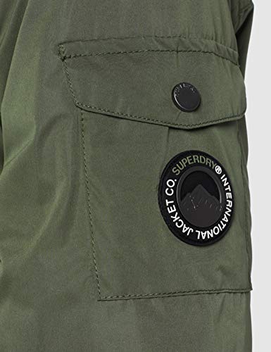 Superdry Nadare Microfibre Parka, Verde (Military Duck Cof), XXS para Mujer