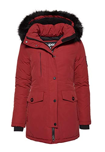 Superdry Parka Ashley Everest Granate Mujer x-Small Rojo