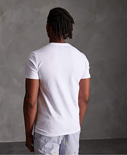 Superdry Vintage Logo Tri tee Camiseta de Tirantes, Blanco (Optic 01C), XL para Hombre