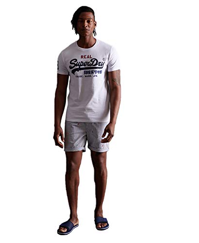 Superdry Vintage Logo Tri tee Camiseta de Tirantes, Blanco (Optic 01C), XL para Hombre