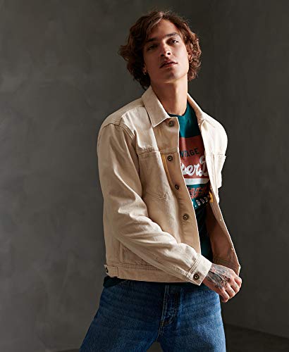 Superdry VL O tee Camisa, Verde (Pine Green Gci), XL para Hombre