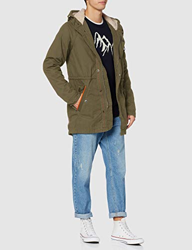 Superdry Winter Aviator Parka, Verde (Deep Depth S6y), L para Hombre