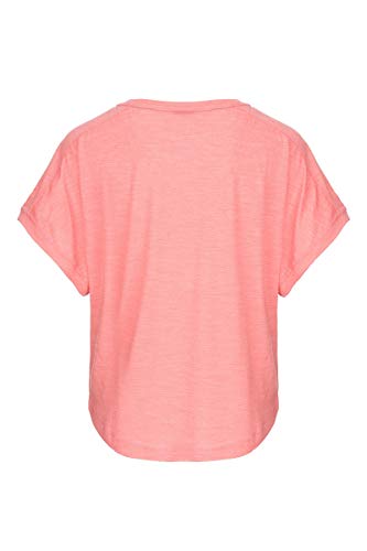 super.natural Peyto - Camiseta de Merino para Mujer, Mujer, SNW006610, Georgia Peach Melange, Medium