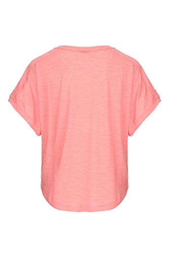super.natural Peyto - Camiseta de Merino para Mujer, Mujer, SNW006610, Georgia Peach Melange, Medium