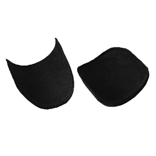 SUPVOX 20pcs hombreras de espuma coser ropa almohadillas de gomaespuma para adultos mujeres (blanco y negro)