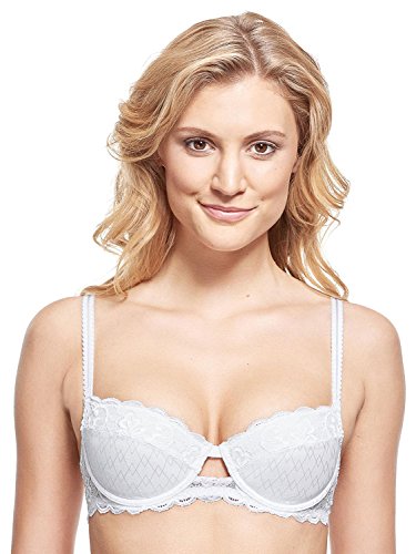 Susa - Sujetador con cazoleta y aros para mujer 7851 Blanco EU 70 / ES 85 F