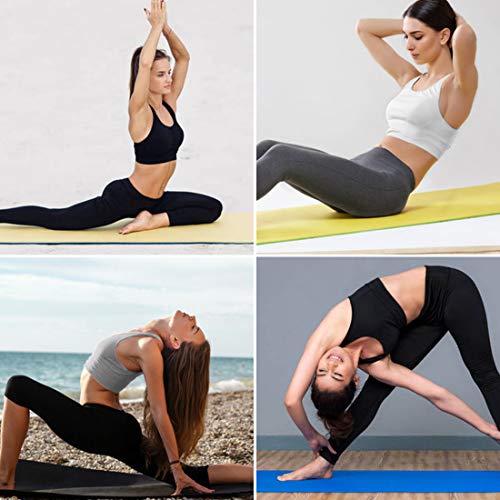 Suyye - 4 Tops deportivos de algodón sin mangas con espalda de nadadora - - Small