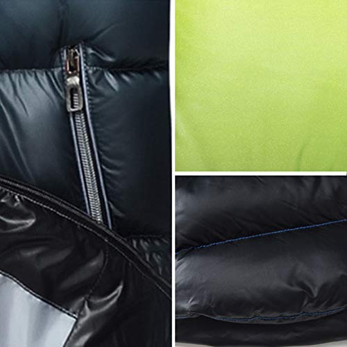 SXSHUN Niños Chaqueta Impermeable de Invierno Abrigo Acolchado de Algodón con Capucha para Chicos, Amarillo, 15-16 años (Etiqueta: 170cm)