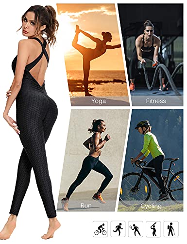 Sykooria Monos Pantalones de Yoga para Mujer Mallas Deportivos de Elásticos Leggings Push Up para Running Fitness Pilates