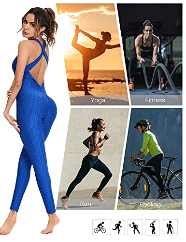 Sykooria Monos Pantalones de Yoga para Mujer Mallas Deportivos de Elásticos Leggings Push Up para Running Fitness Pilates