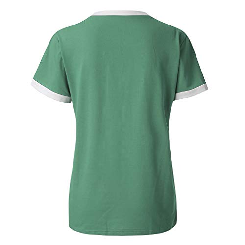 Sylar Mujer Impresión de Margarita Camisetas Manga Corta Verano Moda Blusa Básico Cuello Redondo T-Shirt Verano Tops
