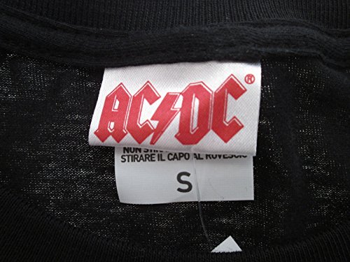 t-shirteria - Camiseta original de AC-DC Black Ice (tallas XS, S, M, L y XL), color negro negro Talla:Medium