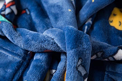 Taigood niños niñas Dibujos Animados con Capucha Albornoz niño Traje Pijamas Ropa de Dormir Luna Espacio