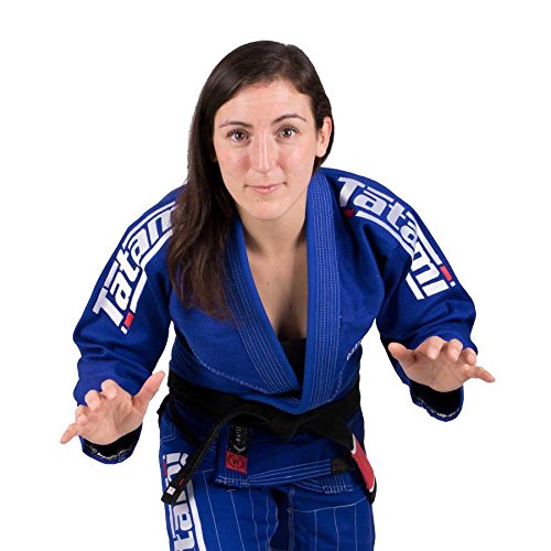 Tatami Fightwear Kimono Estilo BJJ para Mujer, Azul y Blanco, F1L