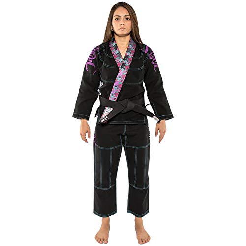 Tatami Fightwear Weeping Hannya BJJ GI, Mujer, Negro, F2