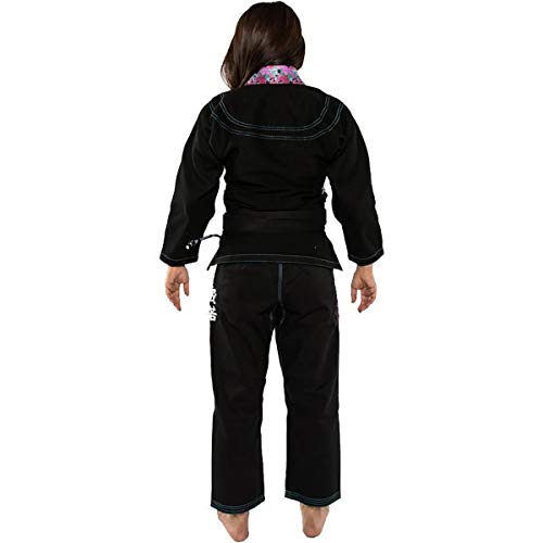 Tatami Fightwear Weeping Hannya BJJ GI, Mujer, Negro, F2