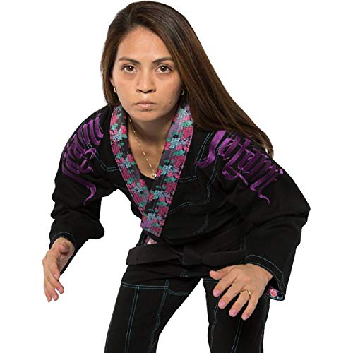 Tatami Fightwear Weeping Hannya BJJ GI, Mujer, Negro, F2