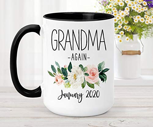 Taza de café | Abuela otra vez | Nuevo regalo de la abuela | Taza de la revelación del embarazo | Regalo de anuncio de bebé | Nuevo regalo de la abuela | Taza de la abuela, cumpleaños, acción de graci