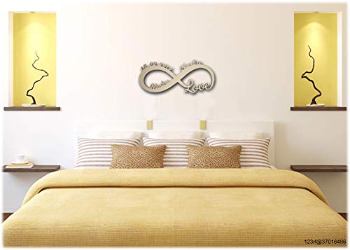 Te amo por siempre Regalos originales - Para tu Ellos él Amiga Novia Amigo Novio Pareja Hombre - De Aniversario - De Novios - De Boda - LED Decoración - Personalizados con Nombres