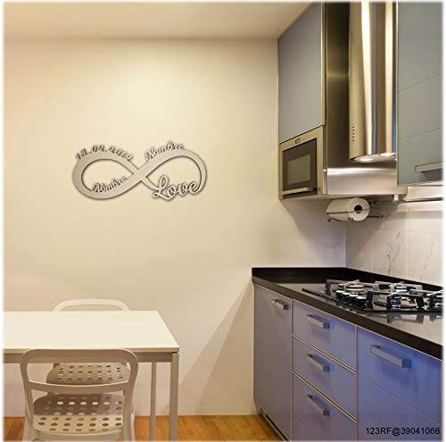 Te amo por siempre Regalos originales - Para tu Ellos él Amiga Novia Amigo Novio Pareja Hombre - De Aniversario - De Novios - De Boda - LED Decoración - Personalizados con Nombres