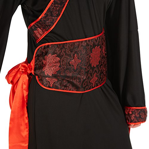 TecTake Disfraz de Chino Asiático para Hombre | Kimono Largo | Incl. Cinturón (L | No. 301042)