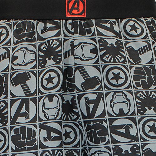 The Avengers Marvel Avengers - Pantalones del pijama para Hombre Grande Gris