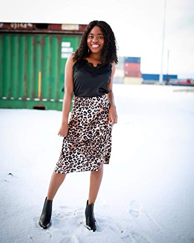 The Drop Natalie Camisola de tirantes con encaje y cuello de pico para Mujer, Azul, XS