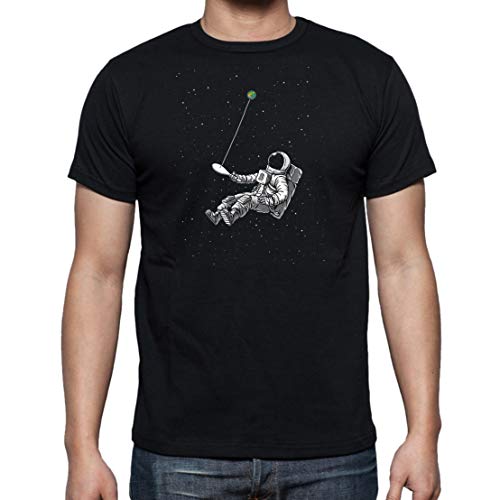 The Fan Tee Camiseta de Hombre Espacio Luna Astronauta Galaxia Estrellas XL