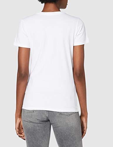 THE MANDALORIAN t-Shirt Camiseta, Blanco, M para Mujer