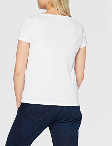 THE MANDALORIAN t-Shirt Camiseta, Blanco, S para Mujer