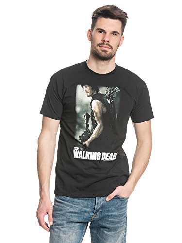 The Walking Dead Daryl Hunter Camiseta Negro S
