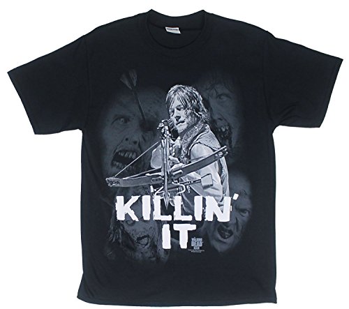 The Walking Dead Daryl Killin It Camiseta negra para hombre | S