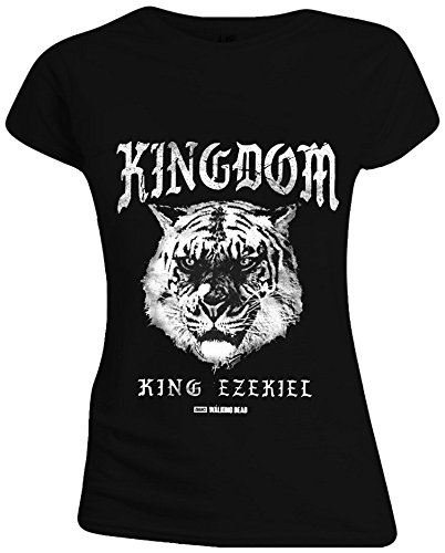 The Walking Dead - Kingdom Tiger Mujer Camiseta - Negro, Taille:M