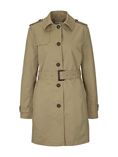 Tom Tailor 1024462 Basic Gabardina, 11036-Beige Ahumado, XXL para Mujer
