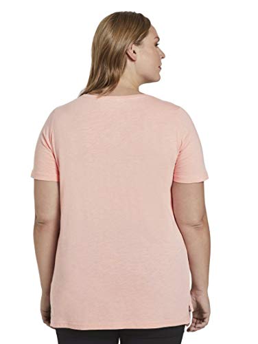 TOM TAILOR MY TRUE ME Stick Camiseta, 21171/Chicle Rosa, 46 para Mujer