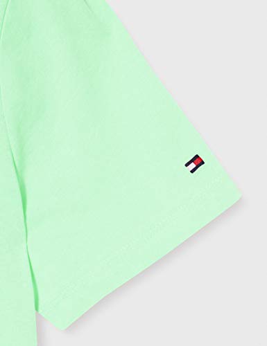Tommy Hilfiger Babette Regular C-nk Top SS Camisa, Verde (Neo Mint), L para Mujer
