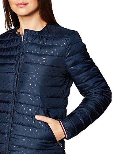 Tommy Hilfiger Bella Collarless Lw Dwn Rev JKT - Abrigo de plumas para mujer, talla XS, color azul marino